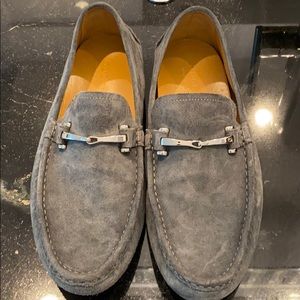 Gucci grey suede driving moccasins men’s